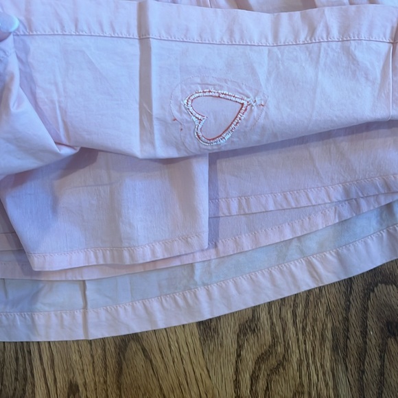NWT Mini Boden Pink Skirt with Red Fringed Hearts - Picture 6 of 6